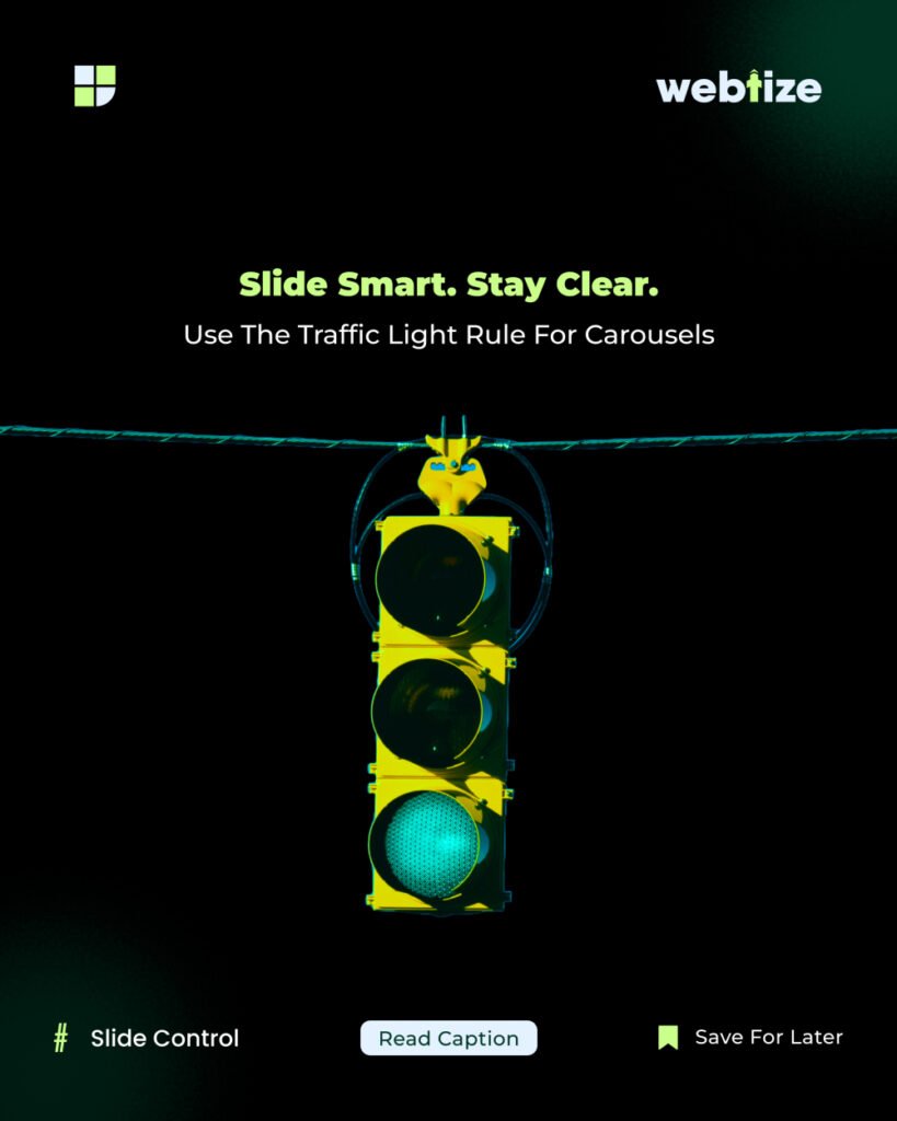 Instagram carousel design using the Stop Pause Go method